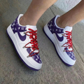 LV Pattern Purple Red Custom Air Force 1