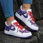 LV Pattern Purple Red Custom Air Force 1