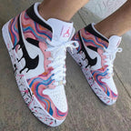 Marble Pattern Baby Pink Custom Air Jordan 1