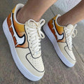 Melted Pattern Orange Cream Custom Air Force 1