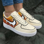 Melted Pattern Orange Cream Custom Air Force 1