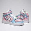 Melting Drip Baby Pink Baby Blue Custom Air Force 1