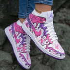 Melting Pattern Baby Pink Purple Custom Air Jordan 1