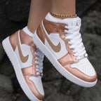 Metallic Rose Gold Gold Custom Air Jordan 1