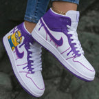 Minion Pattern Purple White Custom Air Jordan 1