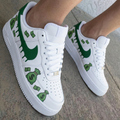 Money Bags And Cash Green Custom Air Force 1