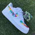 Multicolor Splatter White Custom Air Force 1