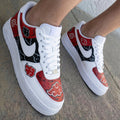 Naruto Akatsuki Clouds Leaf Symbol Red Black Custom Air Force 1