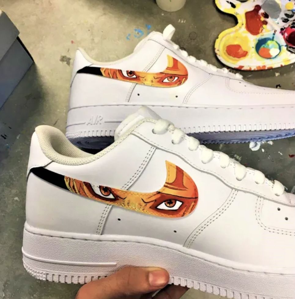 Naruto Eyes Orange Custom Air Force 1
