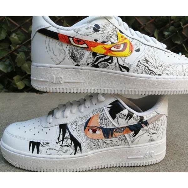 Naruto Theme Orange Black Custom Air Force 1