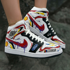 Nascar Theme Red Black Custom Air Jordan 1