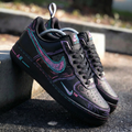 Neon Graffiti Black Custom Air Force 1