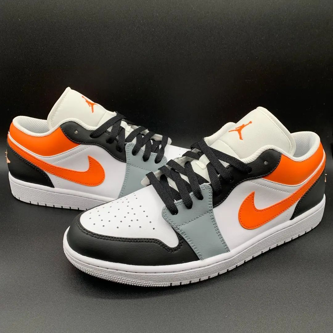 Orange Black Custom Air Jordan 1
