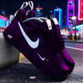 Custom Air Force 1 Purple Black Shoes
