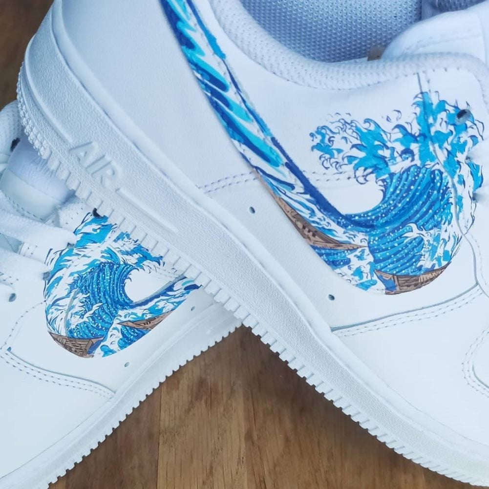 Blue Spray Custom Air Force 1
