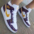 Paint Splatter Purple Yellow Custom Air Jordan 1