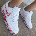 Paint Splatter Red Black Custom Air Force 1