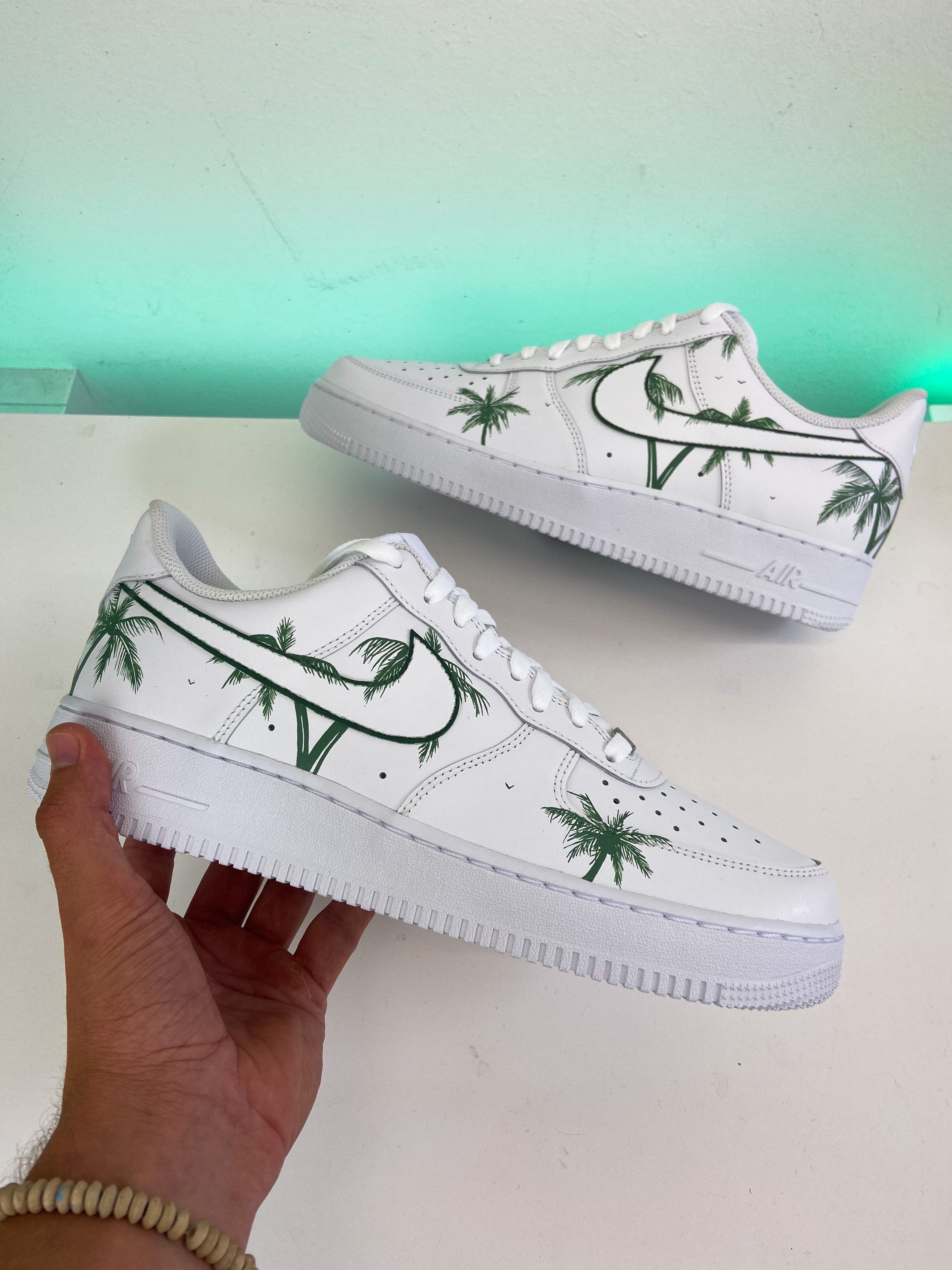 Palm Tree Green Custom Air Force 1