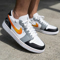 Palm Trees Seagulls Gray Black Custom Air Jordan 1