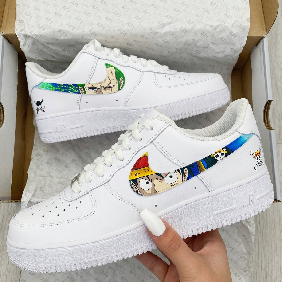 Passionate One Piece Themed Custom Air Force 1