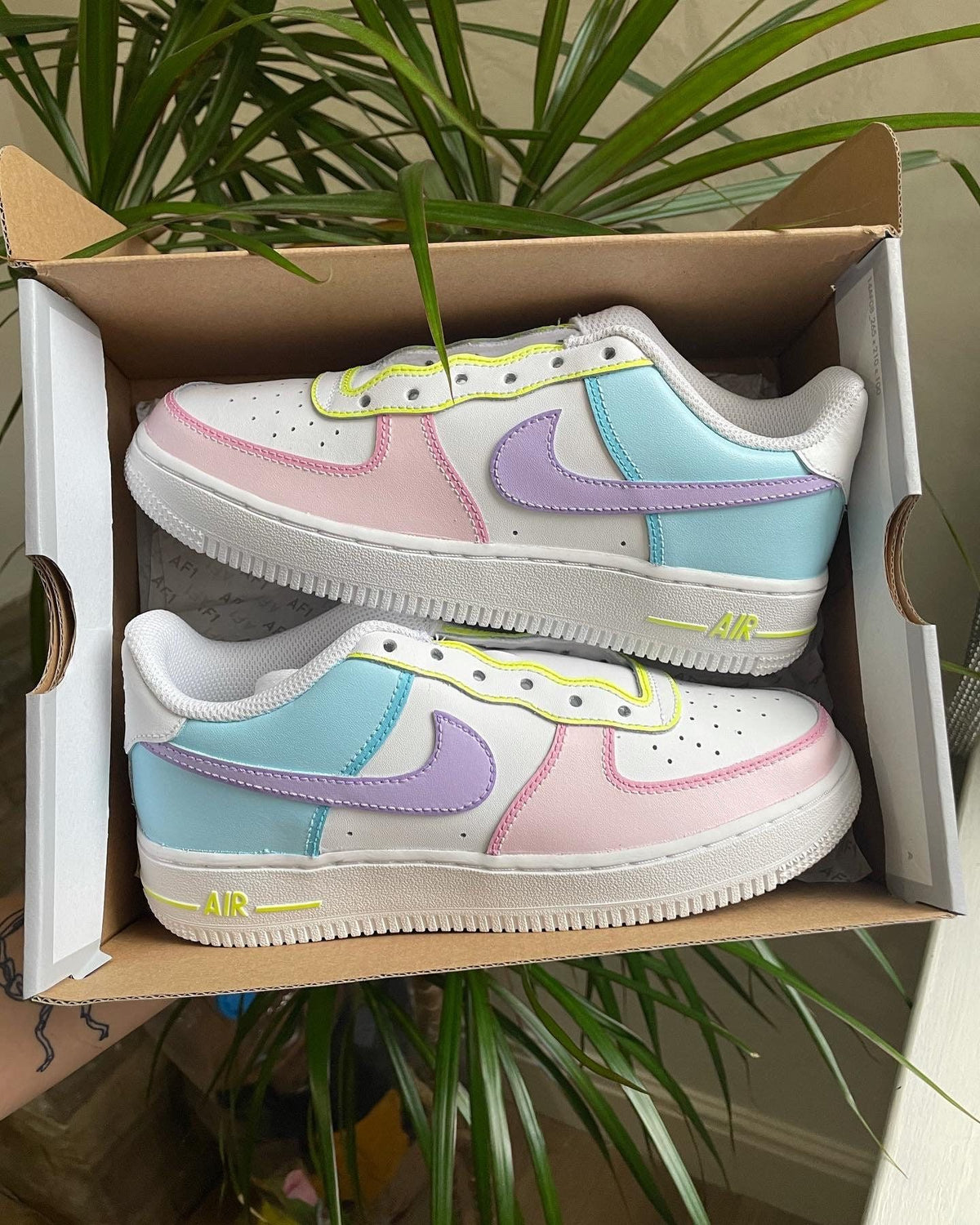 Pastel Colors Custom Air Force 1