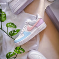 Pastel Pink Baby Blue Custom Air Force 1