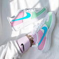 Pastel Pink Mint Green Custom Air Force 1