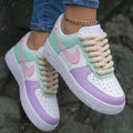 Pastel Pink Mint Purple Thick Shoelace Custom Air Force 1