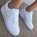 Pearl Decorated Weeding Custom Air Force 1