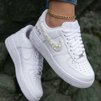 Pearl Decorated Weeding Custom Air Force 1