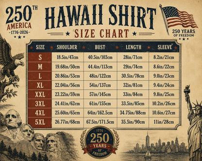 250 Years We The People Hawaiian Shirt 1776-2026, Patriotic USA Flag AOP Hawaii Shirt, 4th of July Gift