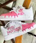 Pink Panther Pattern Pink White Custom Air Force 1