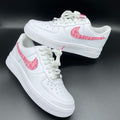 Pink Pattern White Custom Air Force 1