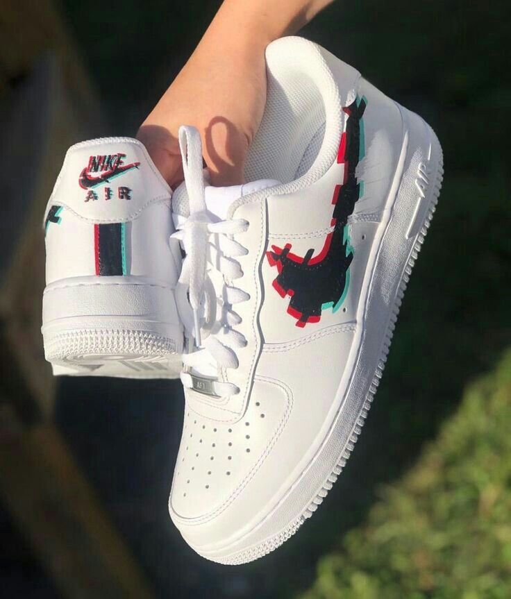 Pixel Design White Custom Air Force 1