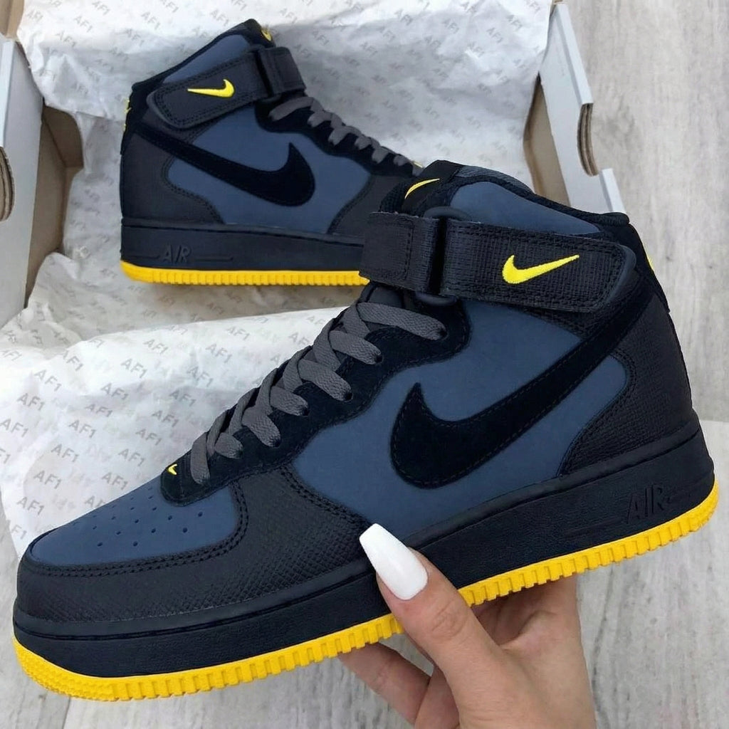 Plain Navy Yellow Custom Air Force 1