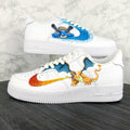 Pokemon Theme Blue Orange Custom Air Force 1