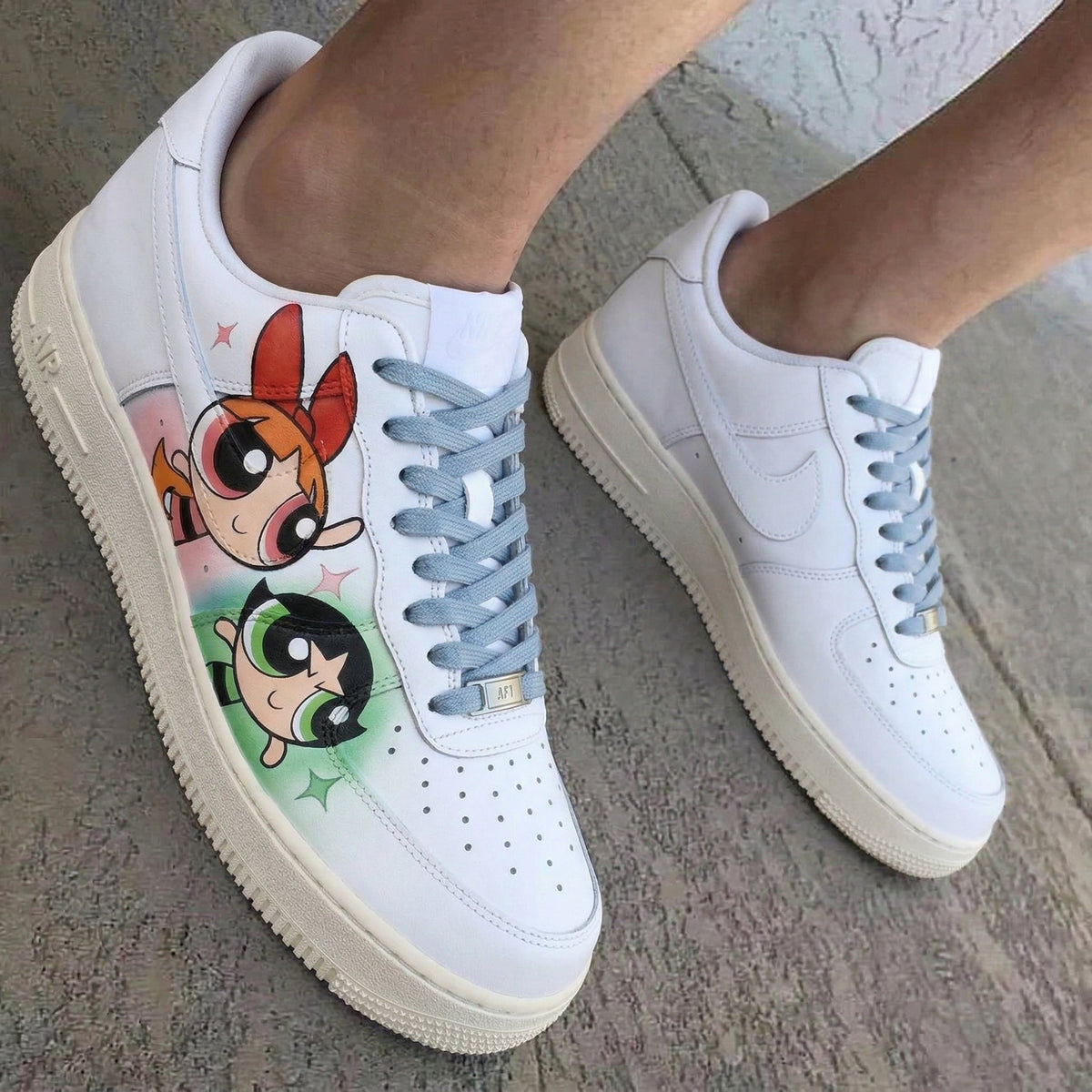 Powerpuff Girls Baby Blue Custom Air Force 1