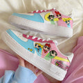 Powerpuff Girls Baby Blue Pink Custom Air Force 1