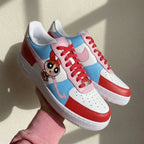 Powerpuff Girls Red Baby Pink Baby Blue Custom Air Force 1