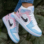 Princess Theme Baby Pink Baby Blue Custom Air Jordan 1