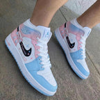 Princess Theme Baby Pink Baby Blue Custom Air Jordan 1