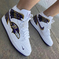 Ravens Logo Wings Purple Gold Custom Air Jordan 1