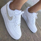 Rhinestone Custom Air Force 1 Weeding Shoes
