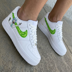 Rick Sanchez Green Slime White Green Custom Air Force 1