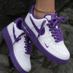 Rope Laces White Purple Custom Air Force 1
