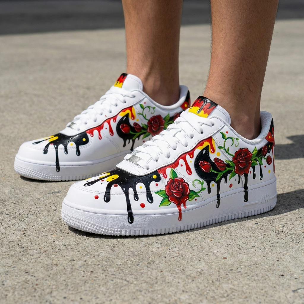 Rose Bird Drip Custom Air Force 1