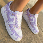 Rose Drip Purple Custom Air Force 1