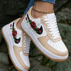 Rose Pattern Beige Custom Air Force 1