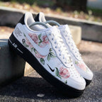 Rose Pattern Pink Green Custom Air Force 1