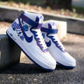 Rose Pattern Purple Blue Custom Air Force 1
